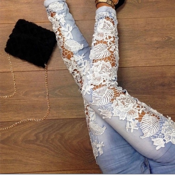 The Alyssum Jean lace jegging - Picture 3 of 10